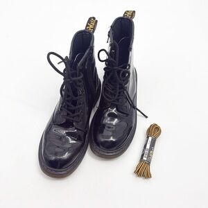 Dr. Martens 1460 Patent Leather Boots size 6 Black
